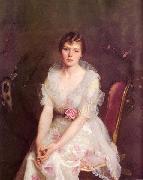 William McGregor Paxton Portrait of Louise Converse painting